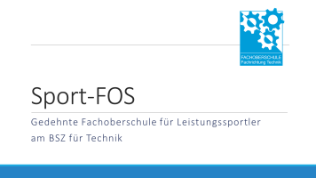Präsentation Sport-FOS
